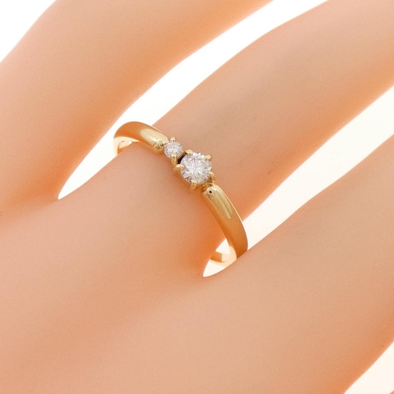 K18YG ダイヤモンド リング 0.15CT