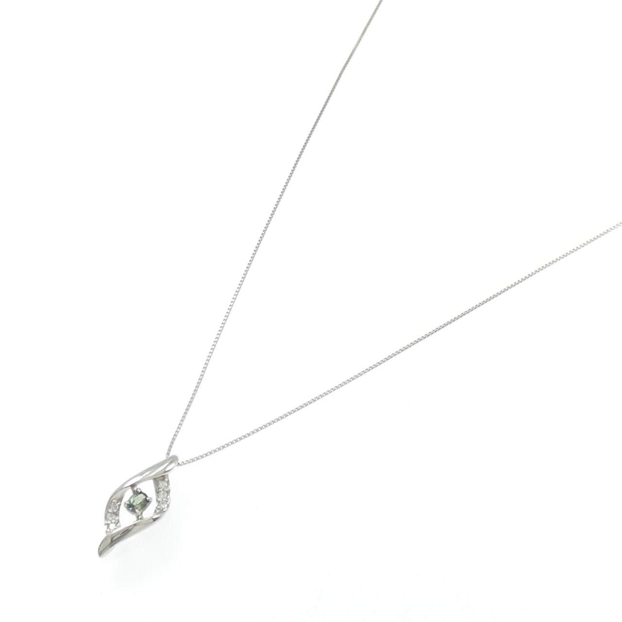 PT900/PT850 アレキサンドライト ネックレス 0.10CT