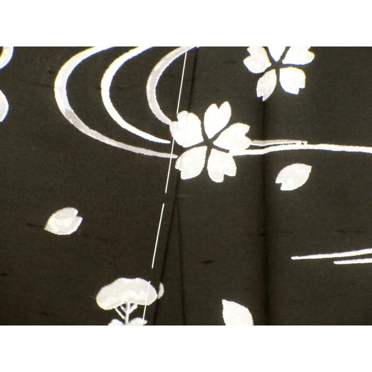 【未使用品】単衣訪問着　友禅加工ボカシ染【夏牛首紬】