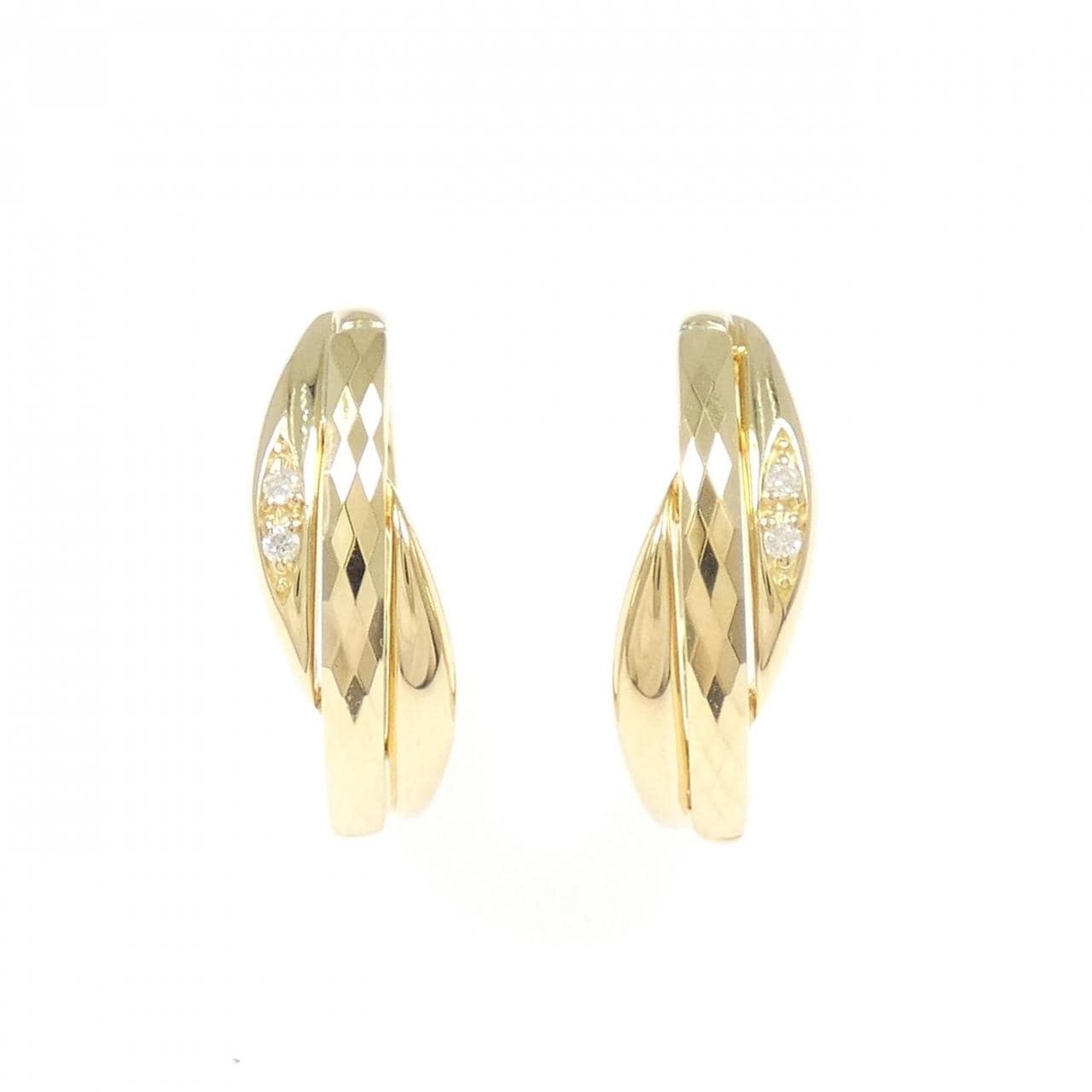 K18YG ダイヤモンド ピアス