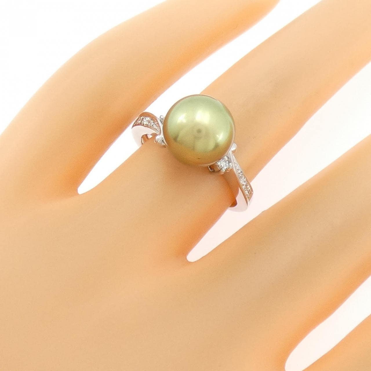 PT900 黒蝶パール リング 9.3mm