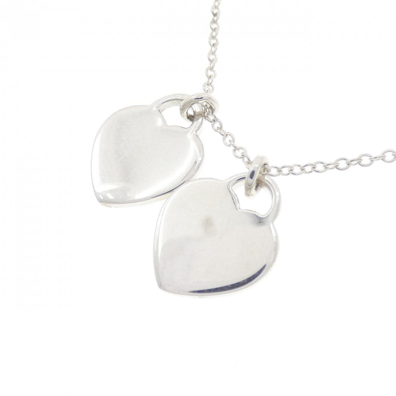 TIFFANY Return to TIFFANY Mini Double Heart Tag Necklace
