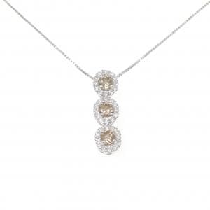 K18WG ダイヤモンド ネックレス 1.00CT