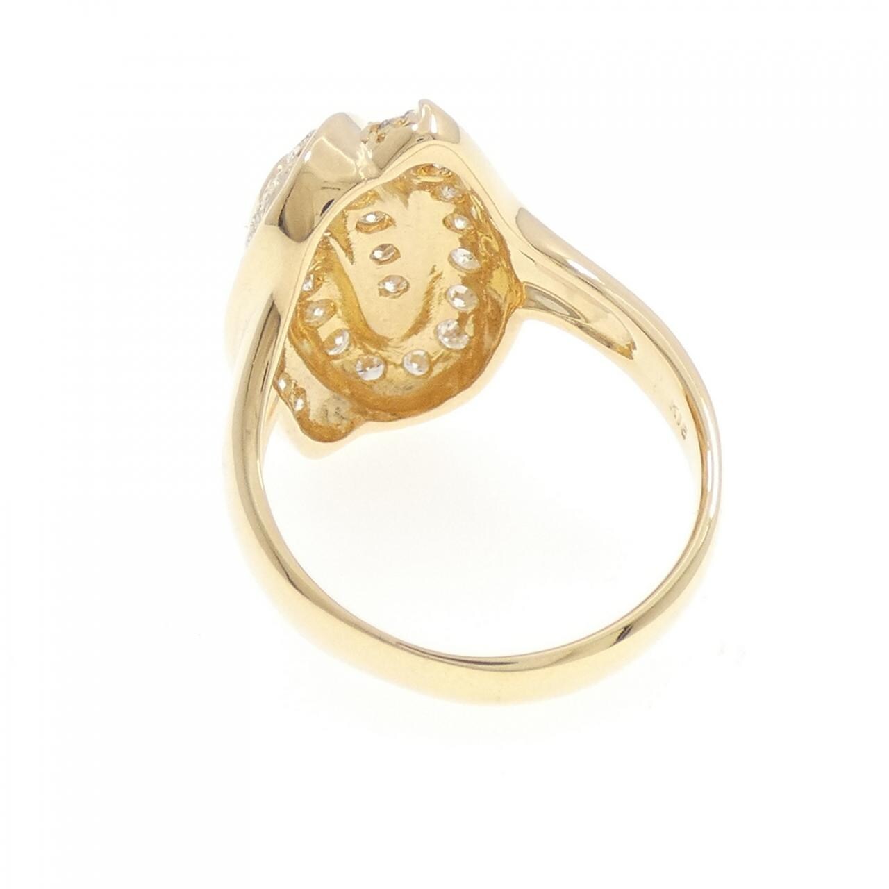 K18YG ダイヤモンド リング 0.59CT