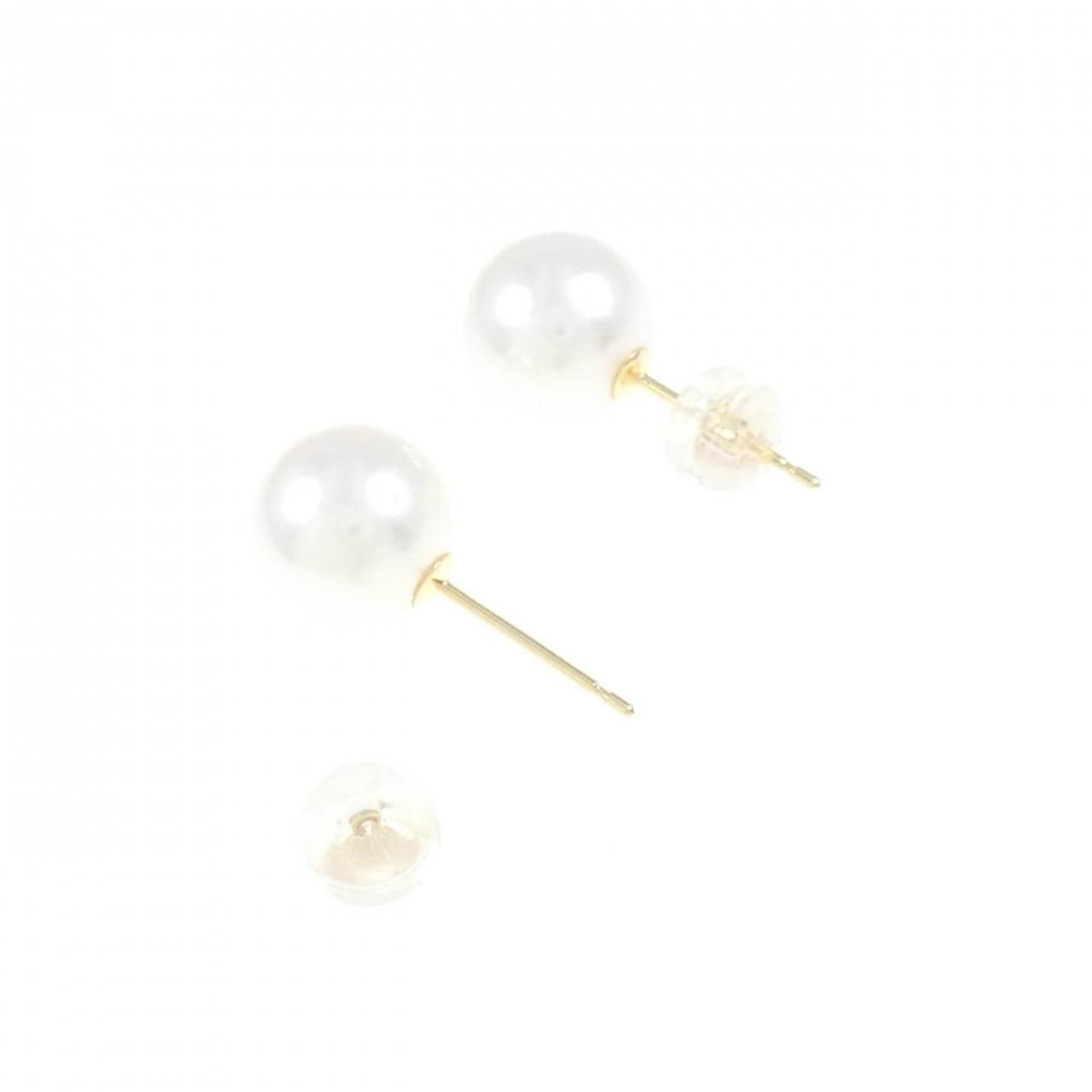 K18YG Akoya pearl earrings 8.7mm