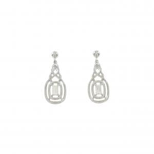 【新品】PT ダイヤモンド ピアス 0.16CT