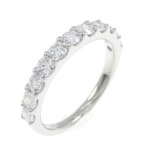 【新品】PT900 ハーフエタニティ ダイヤモンド リング 0.703CT