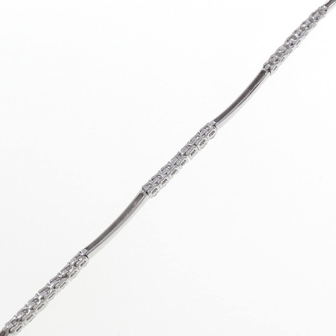 K18WG ダイヤモンド ブレスレット 1.00CT