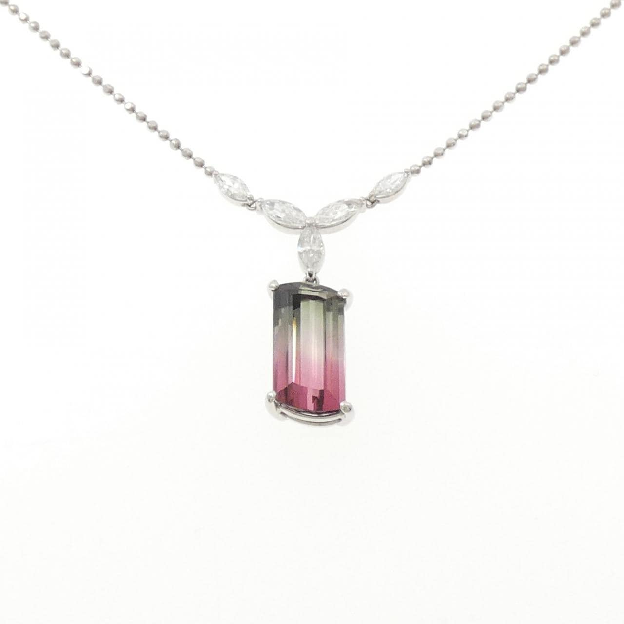 PT900/PT850 トルマリン ネックレス 6.519CT