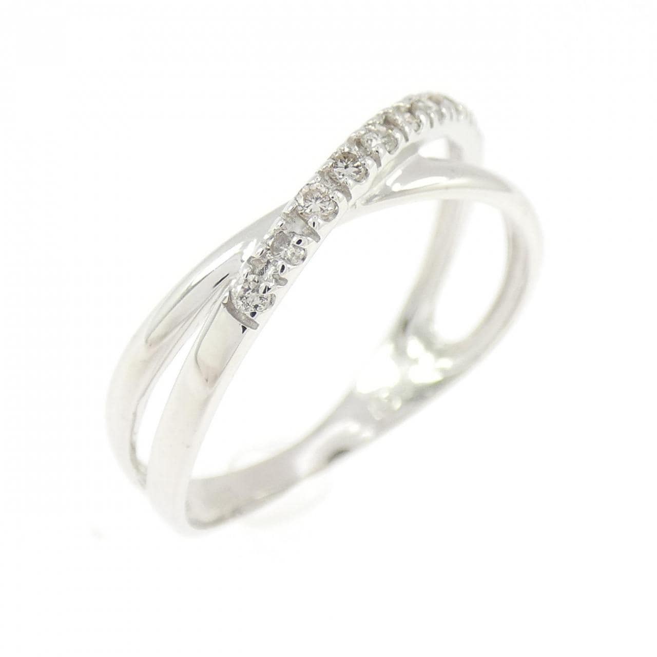 K18WG ダイヤモンド リング 0.10CT