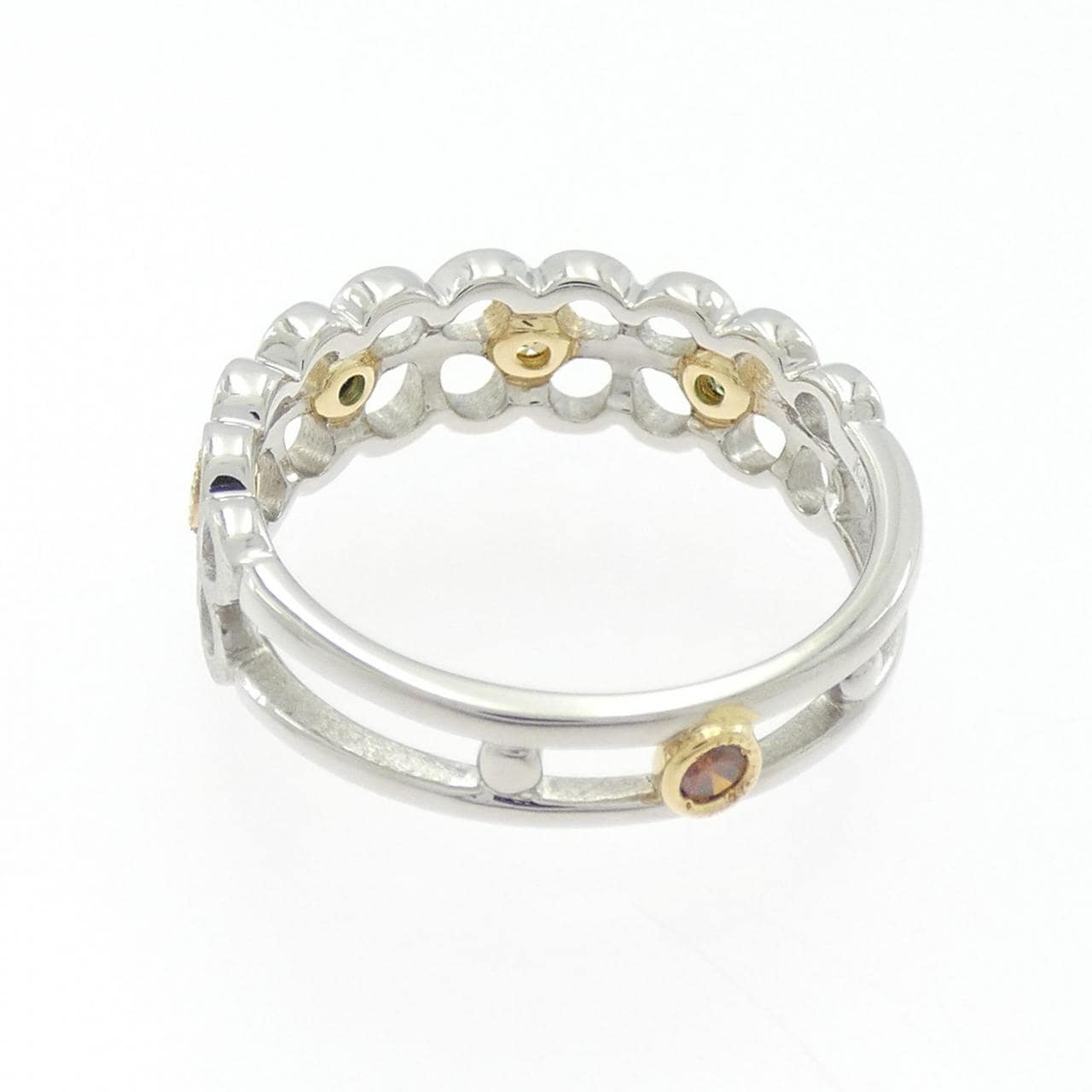 PT900/K18YG Diamond Ring 0.19CT