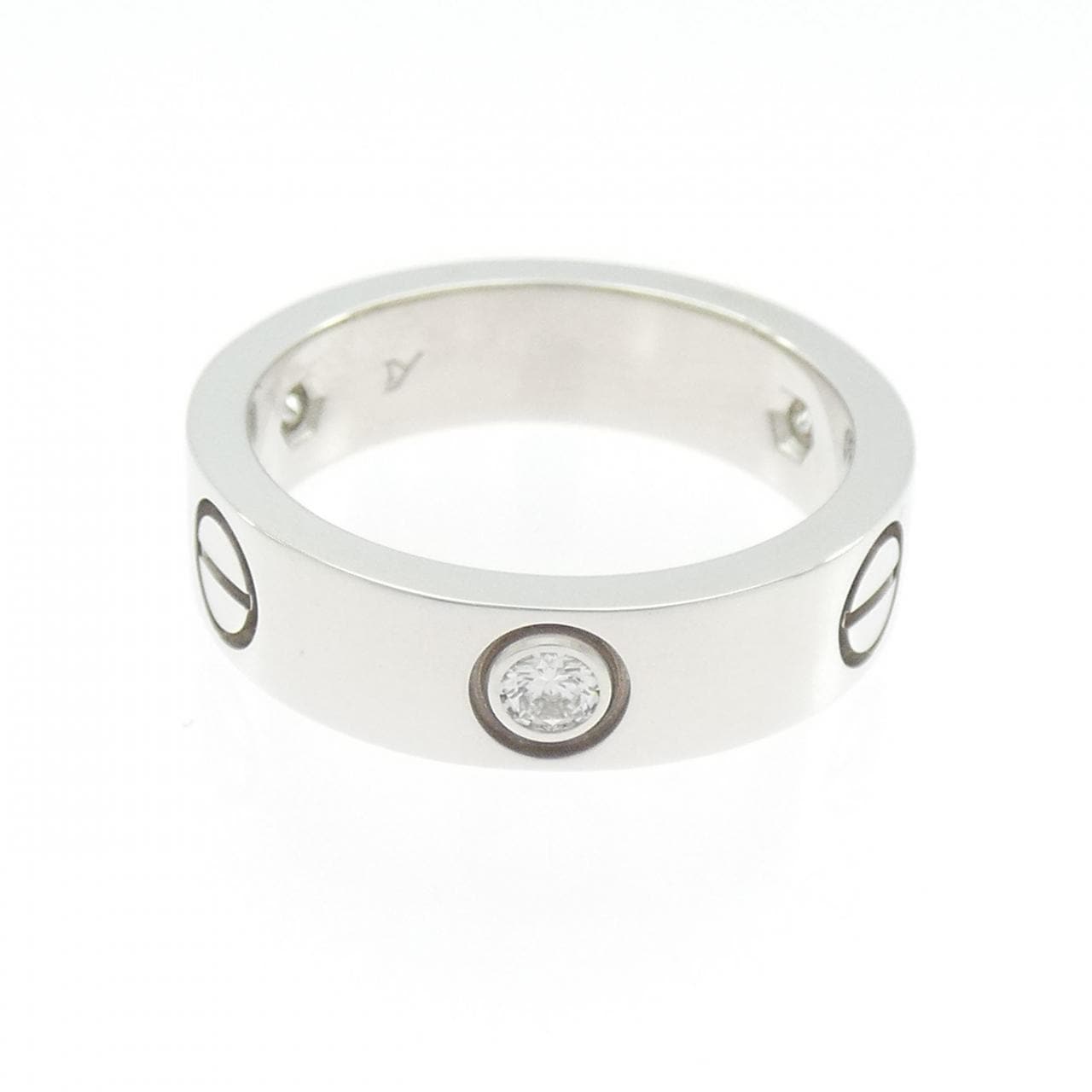 カルティエ ラブ ハーフダイヤ リング