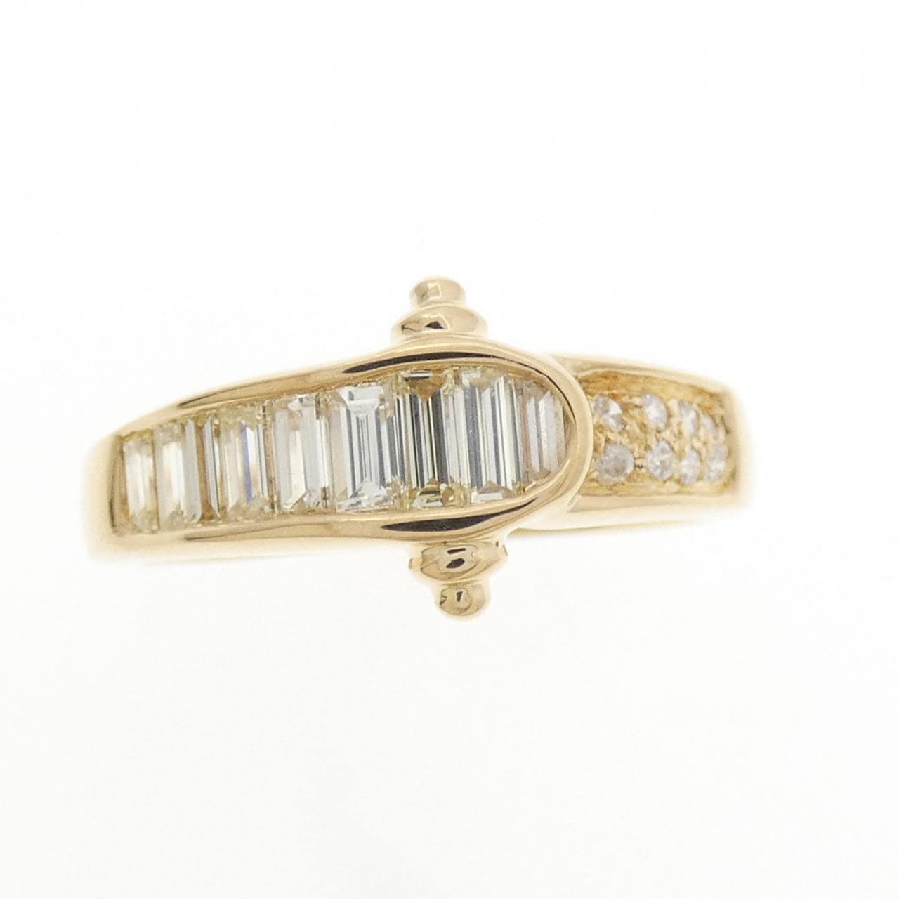 K18YG ダイヤモンド リング 0.75CT