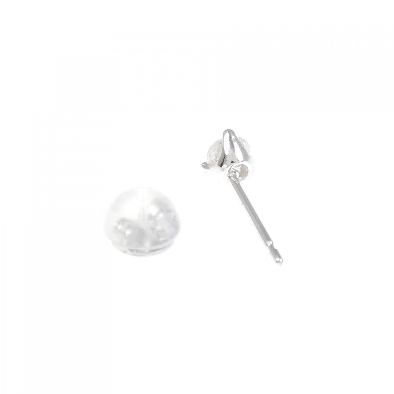 PT900 ダイヤモンド ピアス 0.15CT 片耳