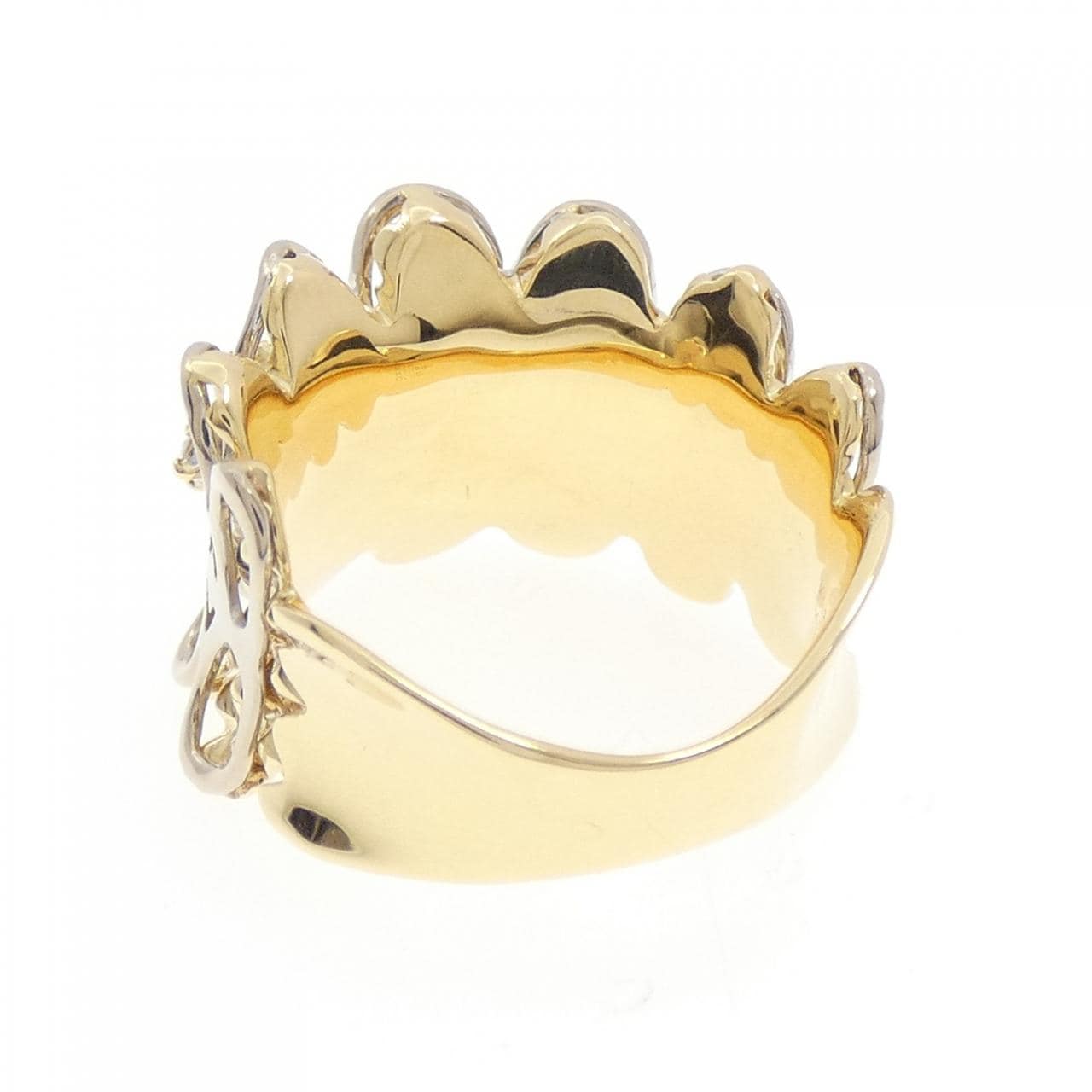 K18YG/K18WG ダイヤモンド リング 0.35CT