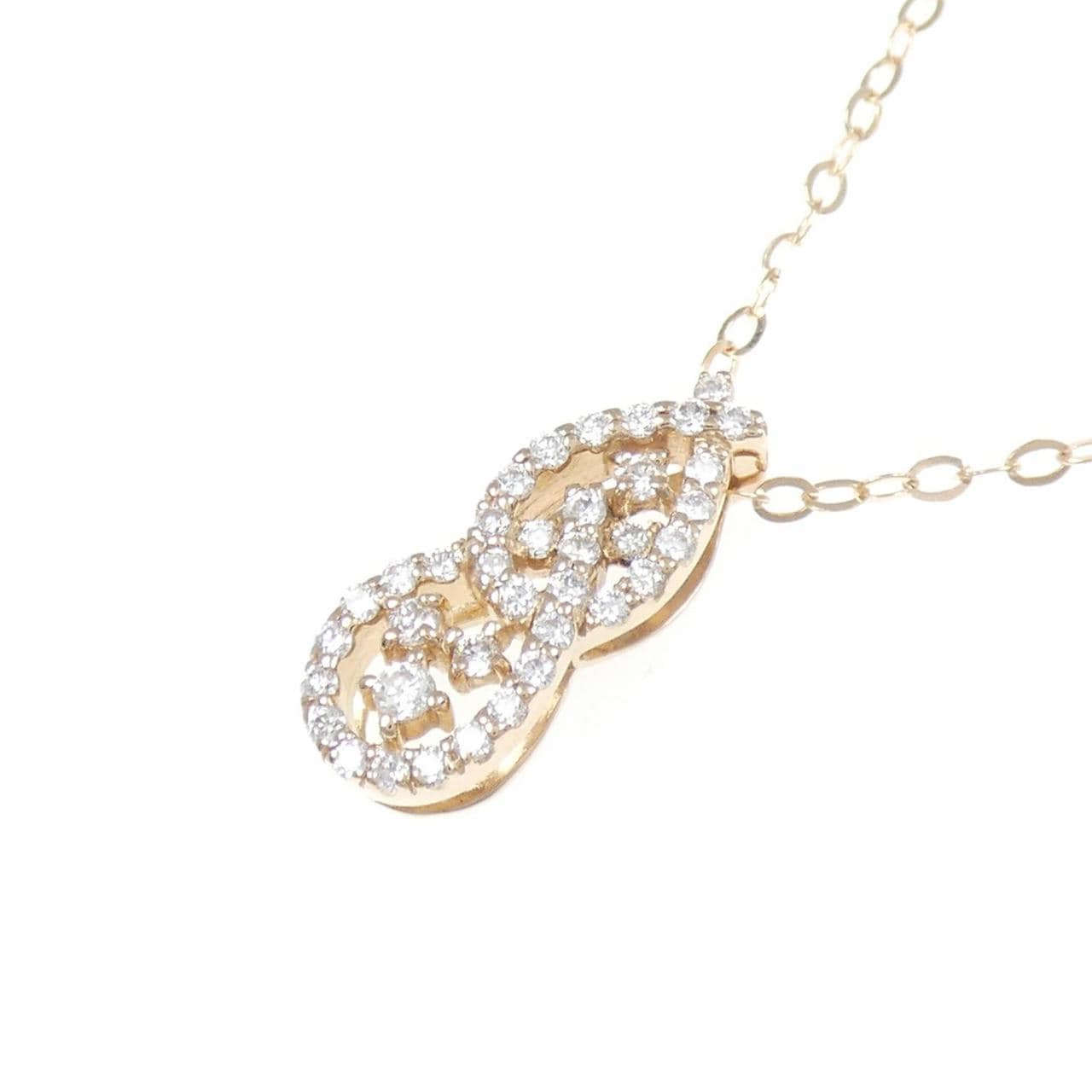 K18PG ダイヤモンド ネックレス 0.38CT