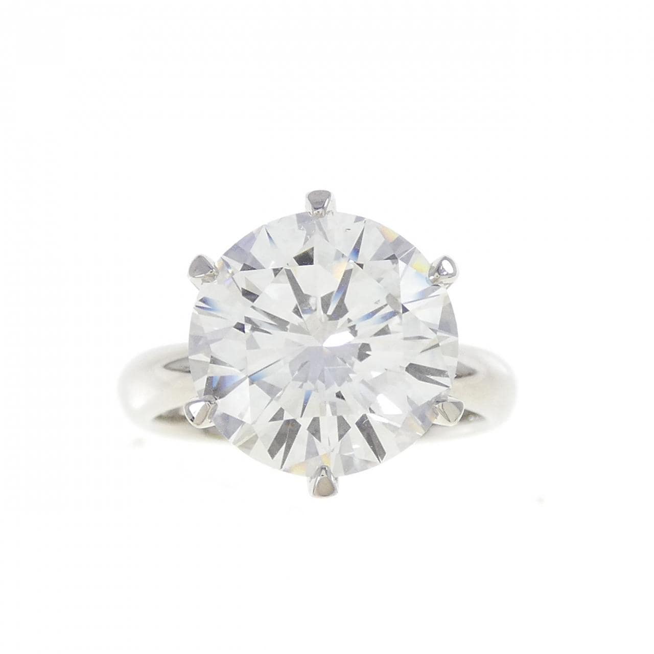 【リメイク】PT900 ダイヤモンド リング 5.110CT D SI1 EXT