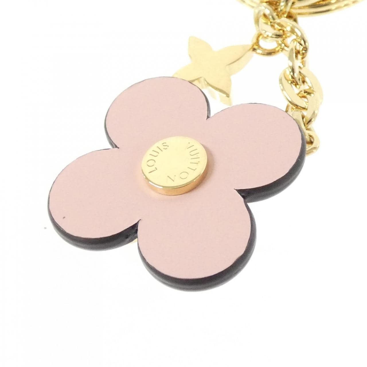 ルイヴィトン モノグラム ポルト クレ ブルーミング フラワーBB M63085 キーリング