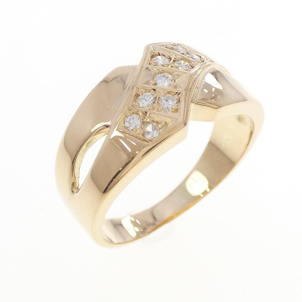 K18YG ダイヤモンド リング 0.12CT