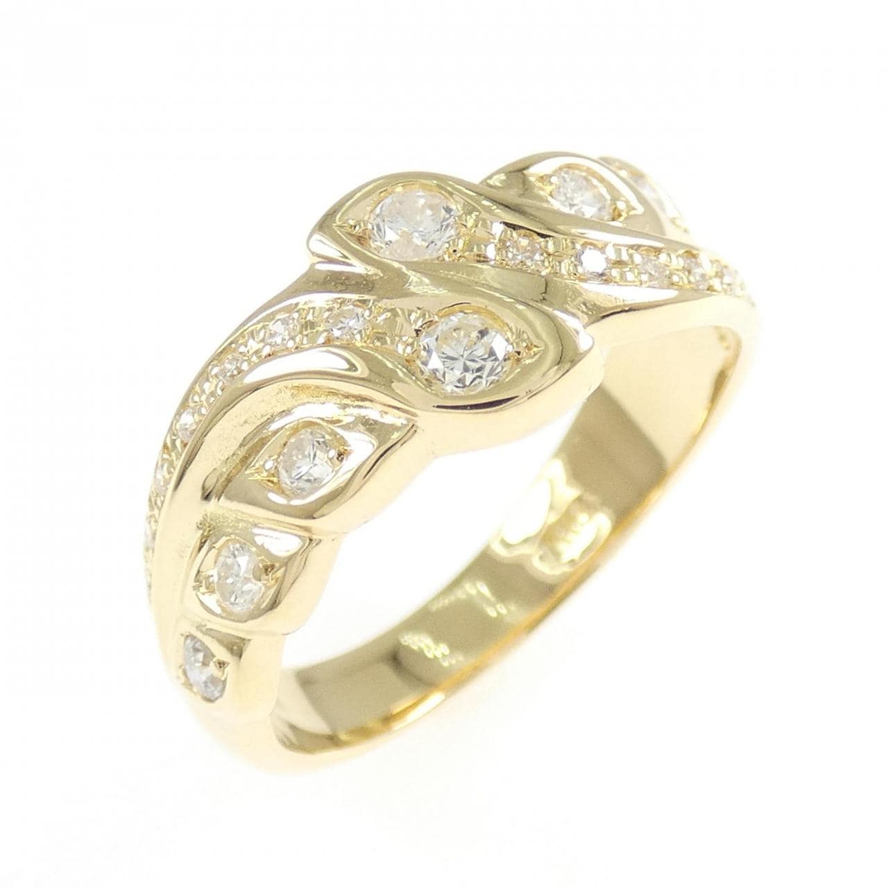 K18YG ダイヤモンド リング 0.34CT