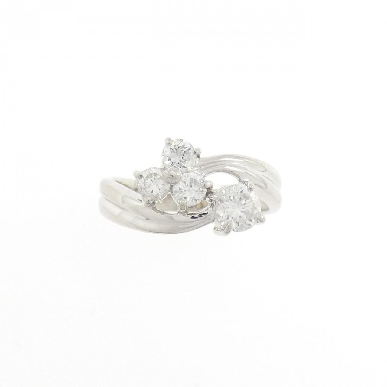 PT900 ダイヤモンド ピンキーリング 0.50CT