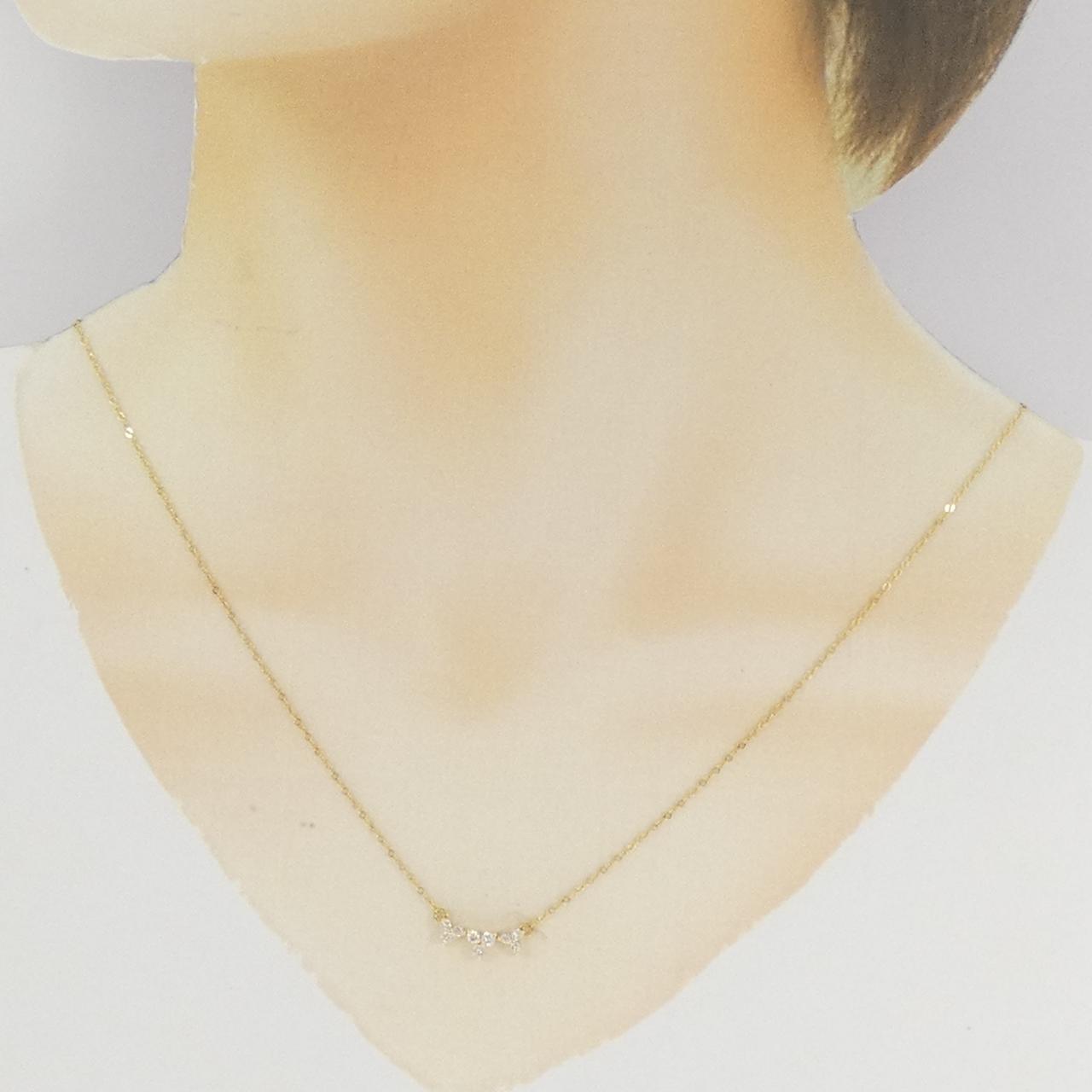 K18YG ダイヤモンド ネックレス 0.25CT