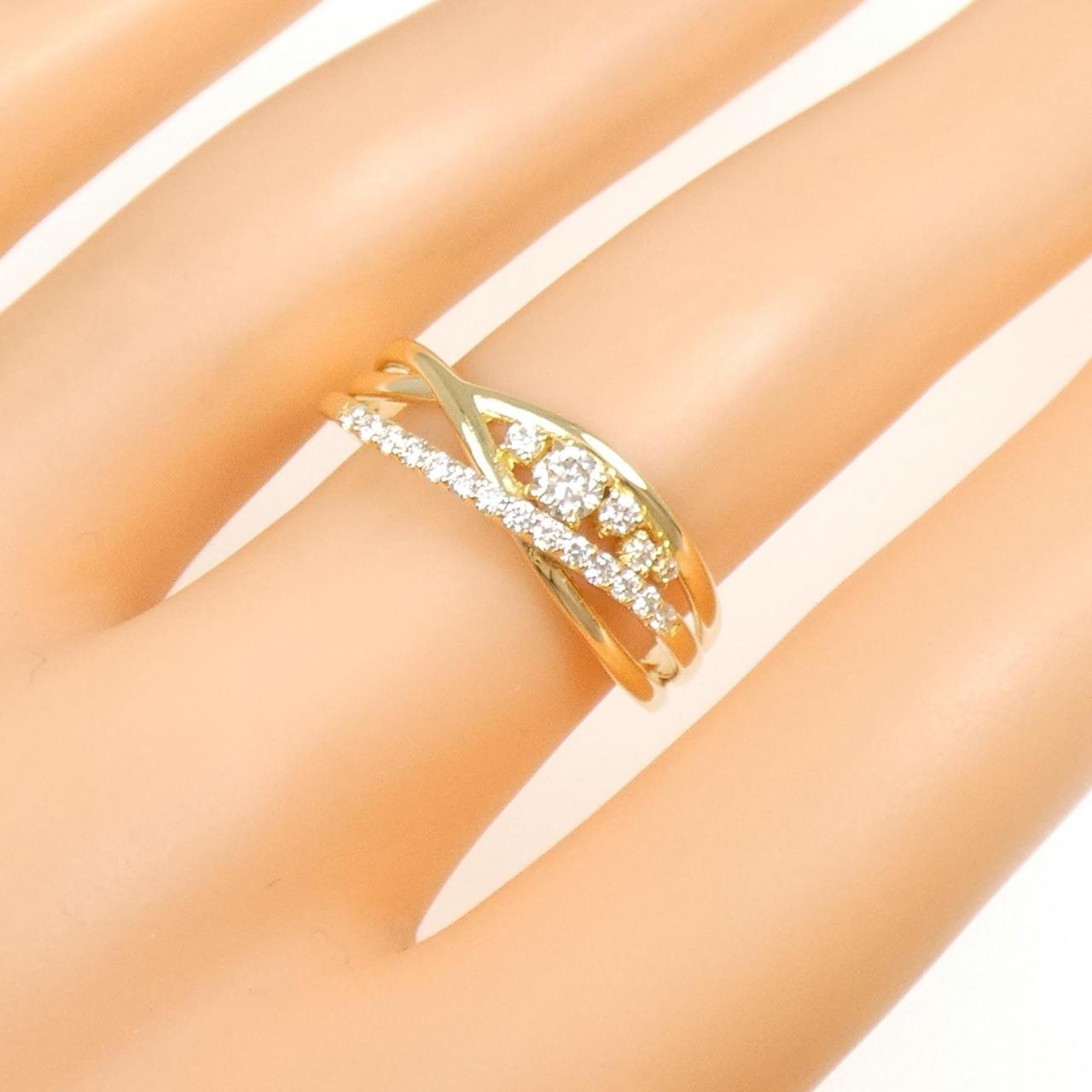 K18YG ダイヤモンド リング 0.30CT