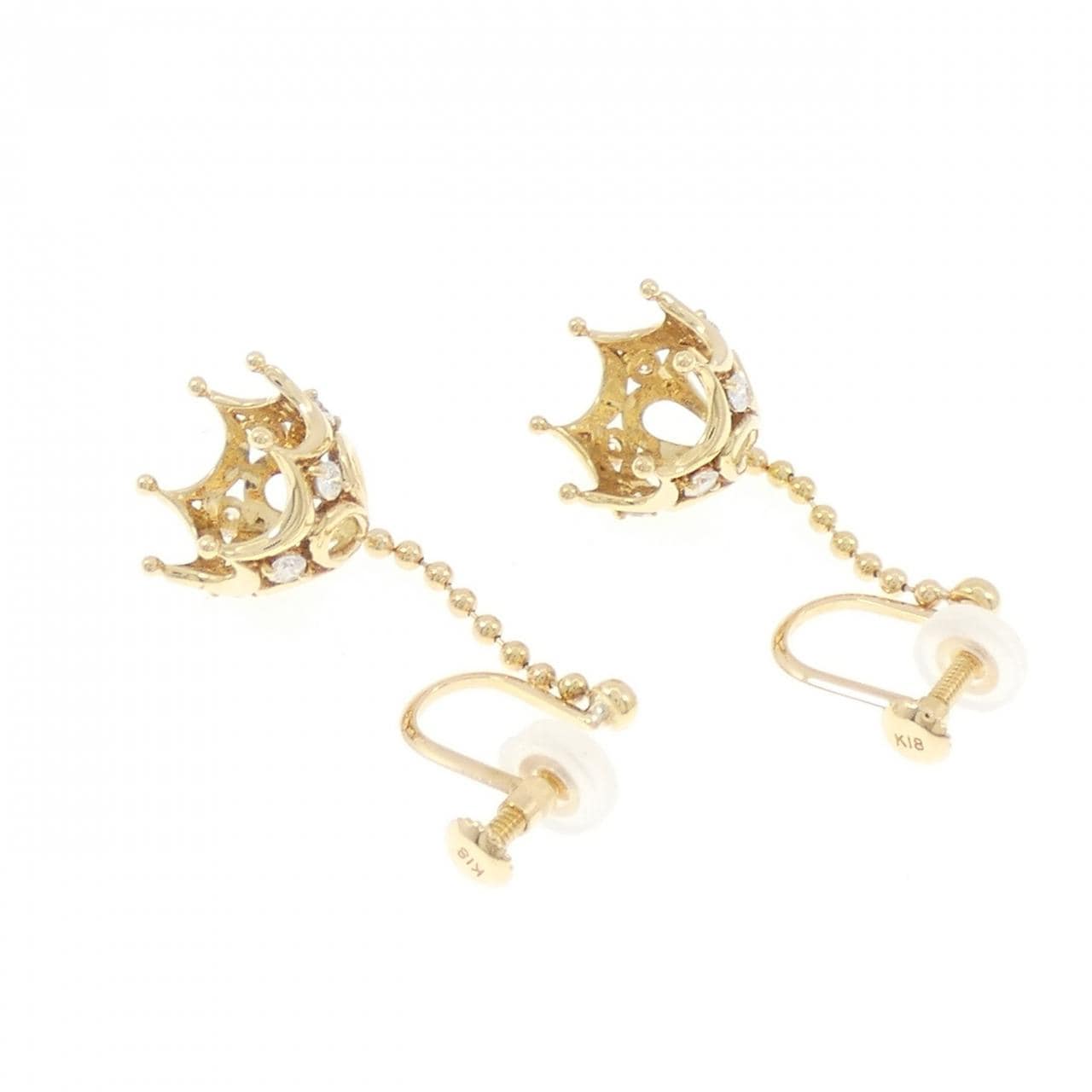 K18YG ダイヤモンド イヤリング 0.24CT