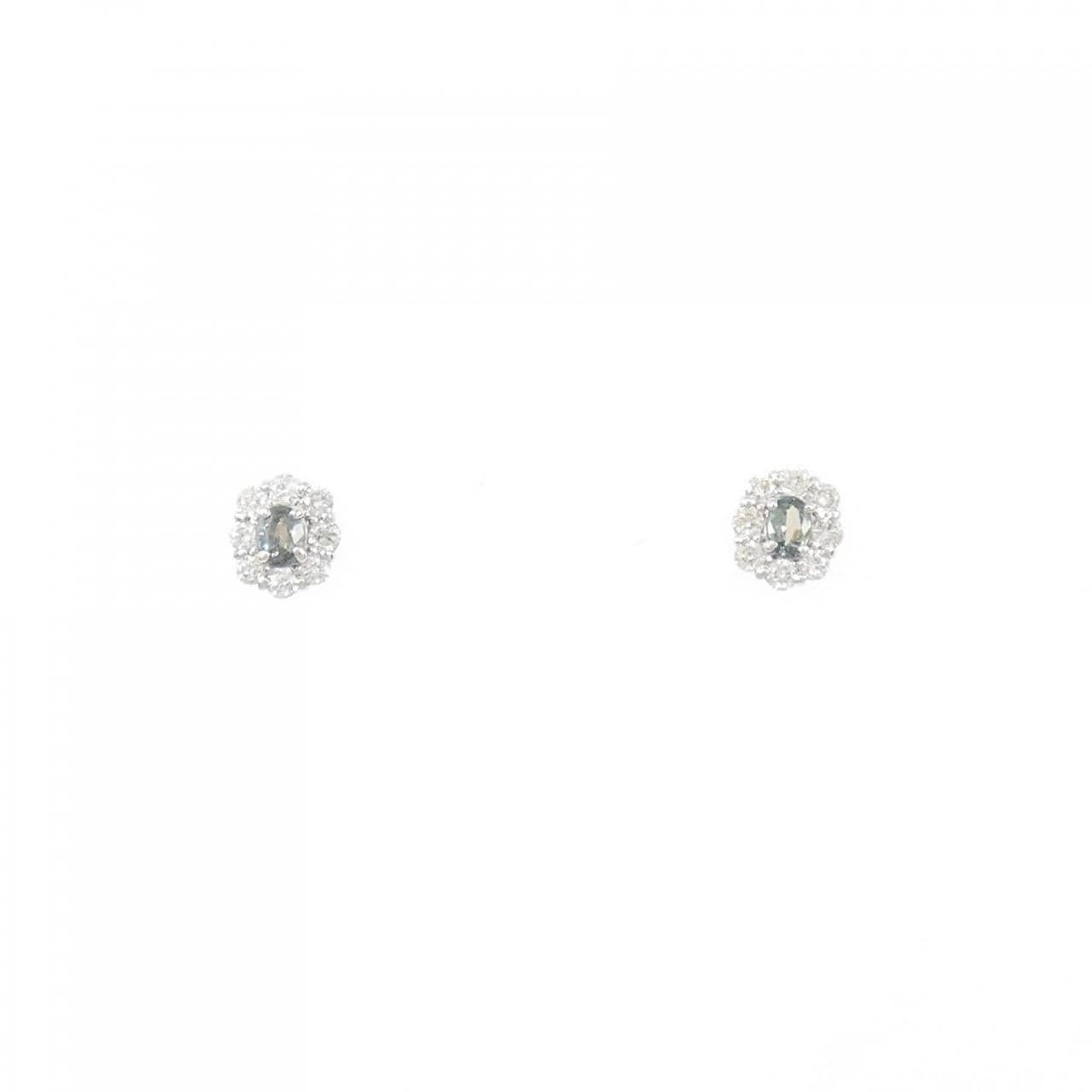 [BRAND NEW] PT Alexandrite Earrings 0.10CT