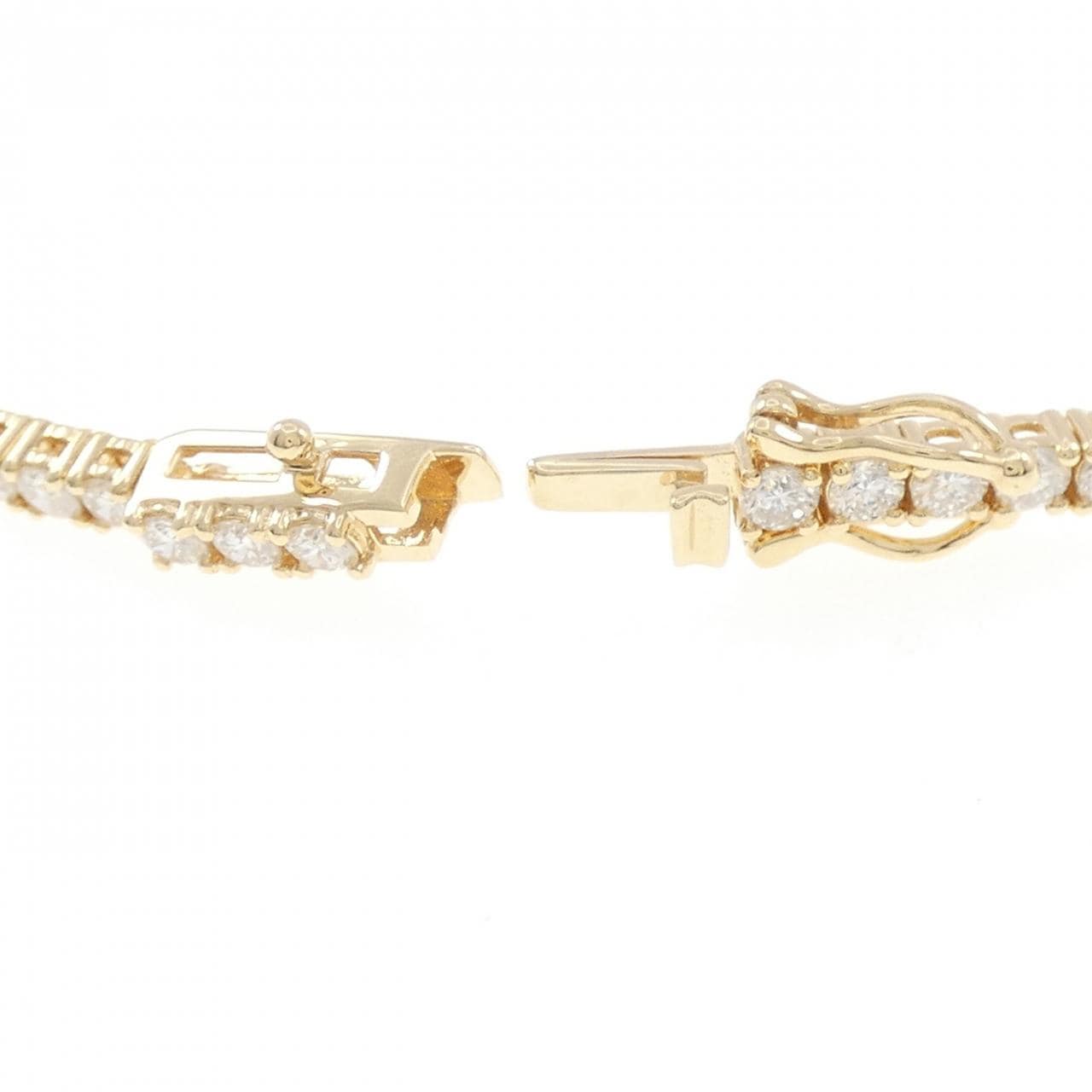 [再加工款] K18YG钻石手链 4.27CT