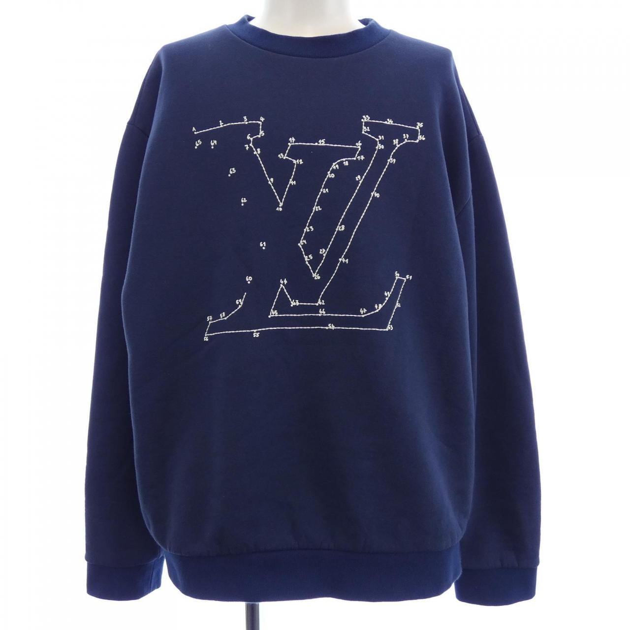 LOUIS VUITTON Vuitton LV Stitch Print Embroidered Sweatshirt HLY41WFMC Sweatshirt