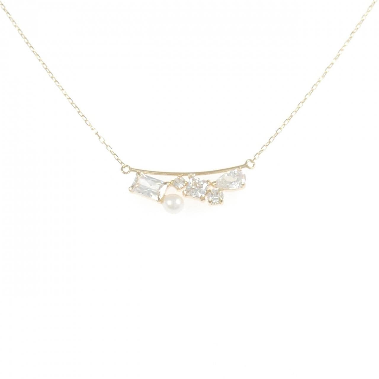 K10YG 淡水パール ネックレス