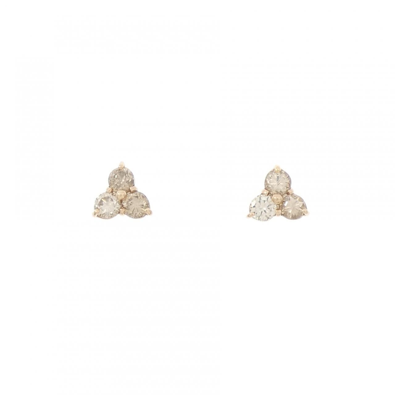 K18PG ダイヤモンド ピアス 0.50CT