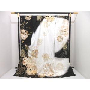 【未使用品】仮縫い　振袖　友禅金彩加工