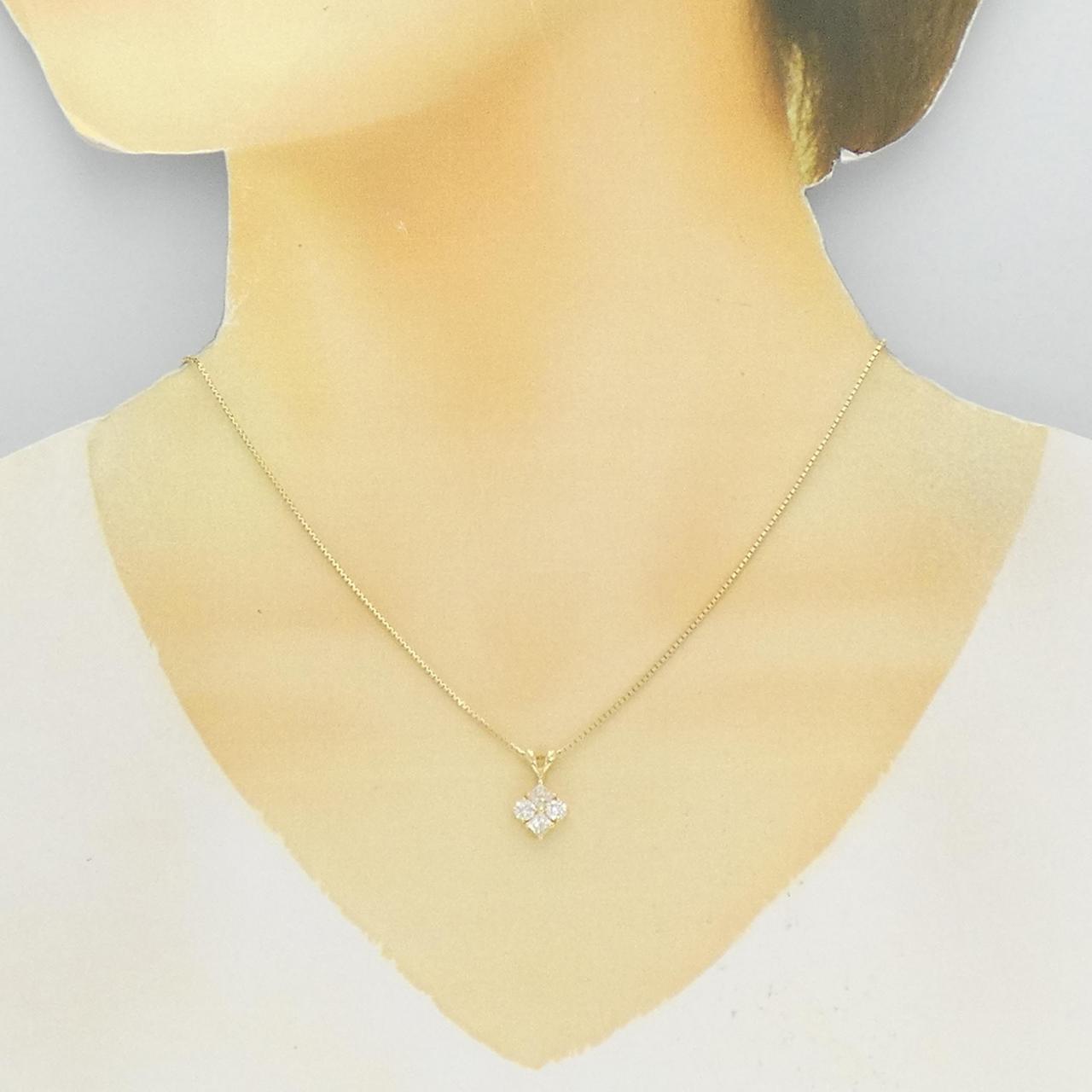 K18YG ダイヤモンド ネックレス 0.76CT