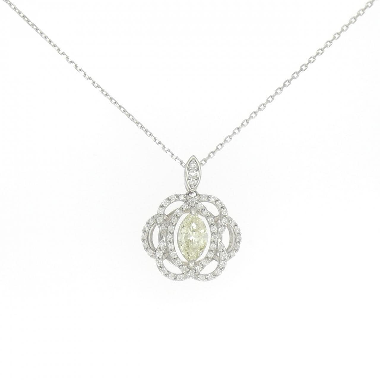 PT900/PT850 ダイヤモンド ネックレス 1.007CT