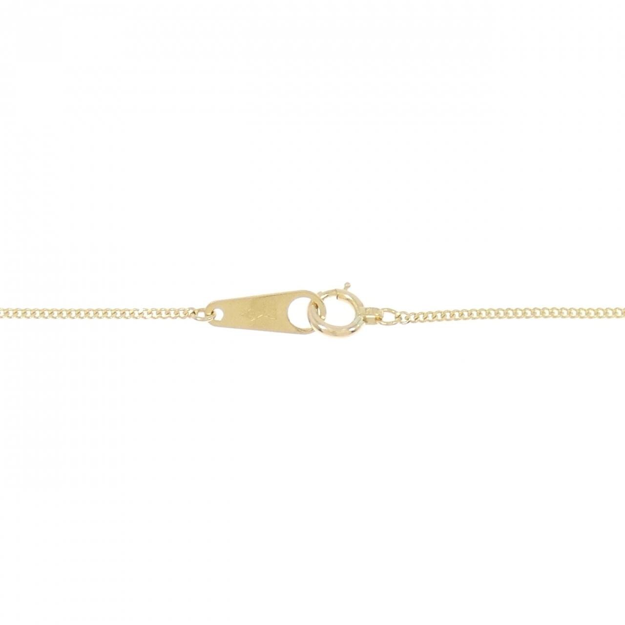 K18YG ソリティア ダイヤモンド ネックレス 0.19CT