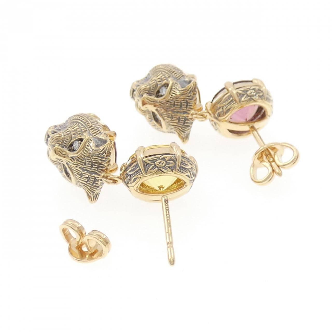 グッチ カラーストーン ピアス