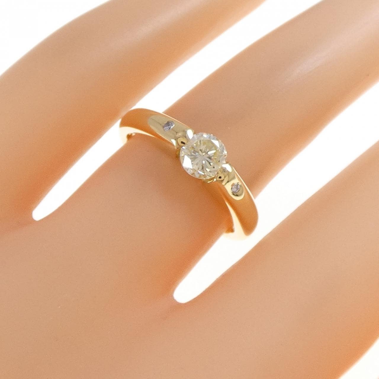K18YG ダイヤモンド リング 0.536CT