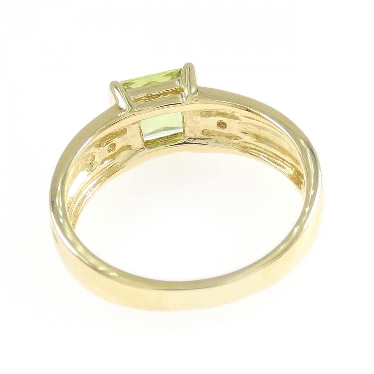 K18YG ペリドット リング