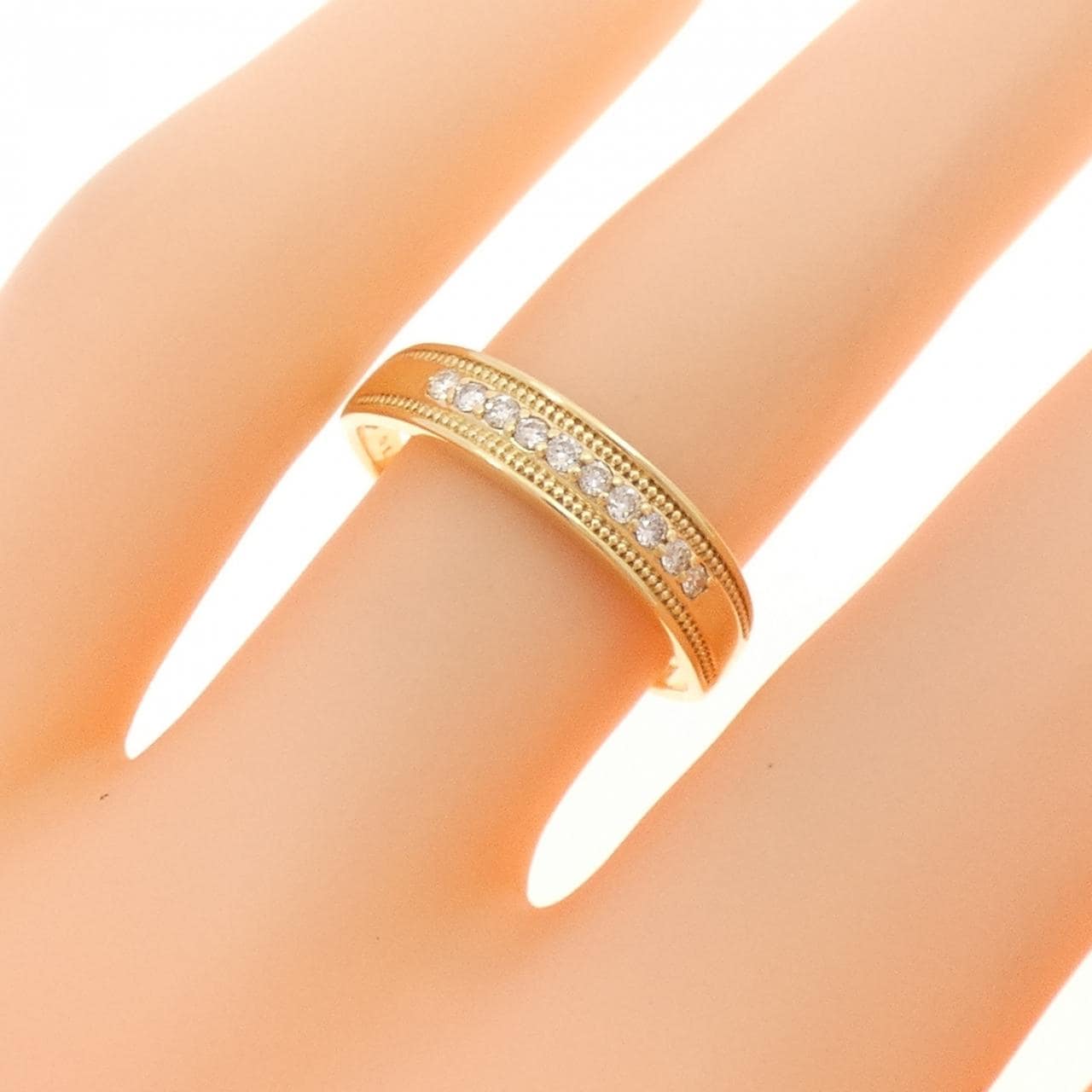 K18YG ダイヤモンド リング 0.18CT