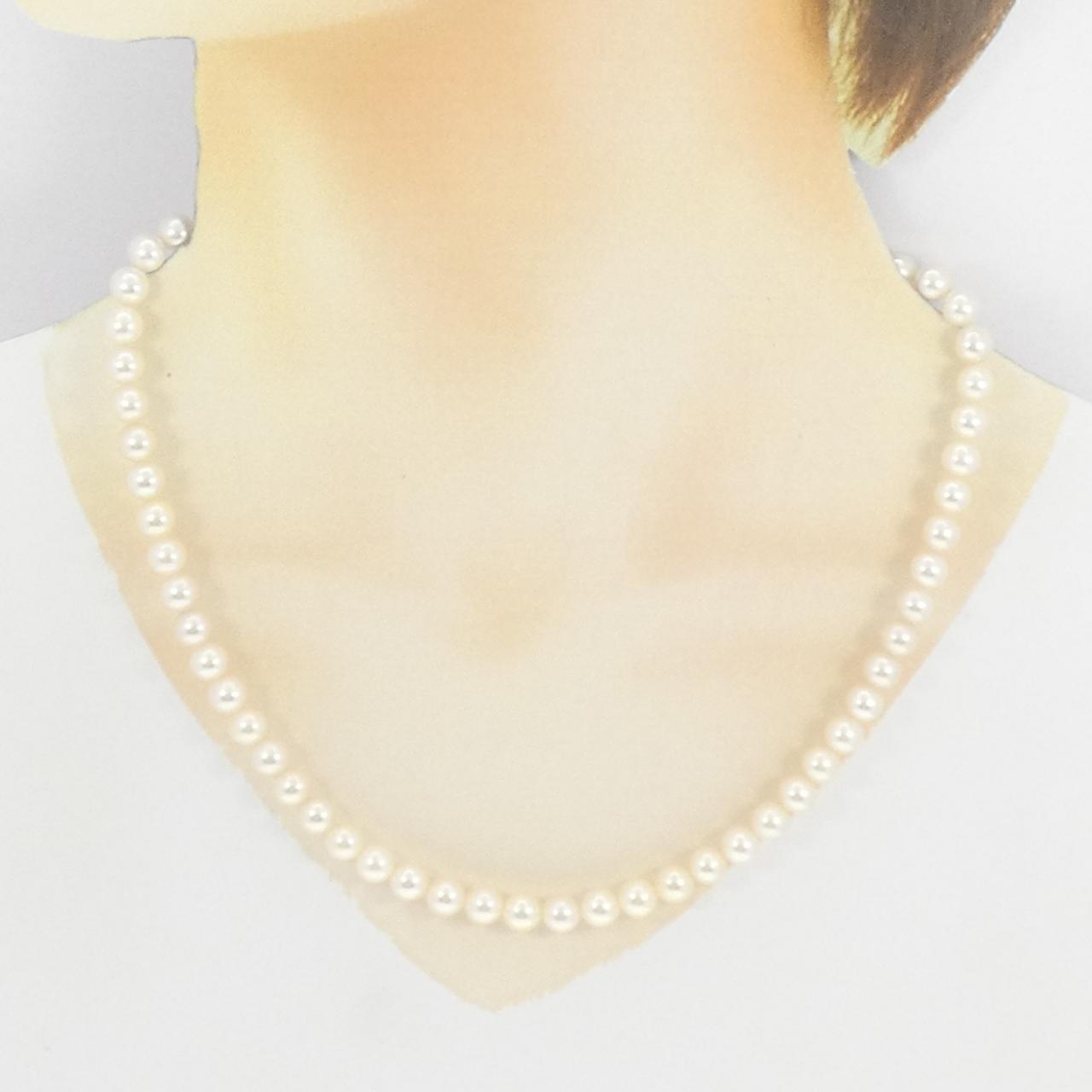 シルバークラスプ アコヤパール ネックレス 6-6.5mm