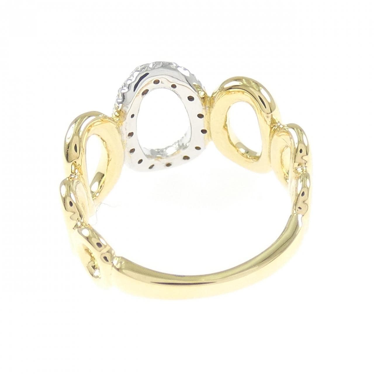 K18YG/K18WG ダイヤモンド リング 0.09CT