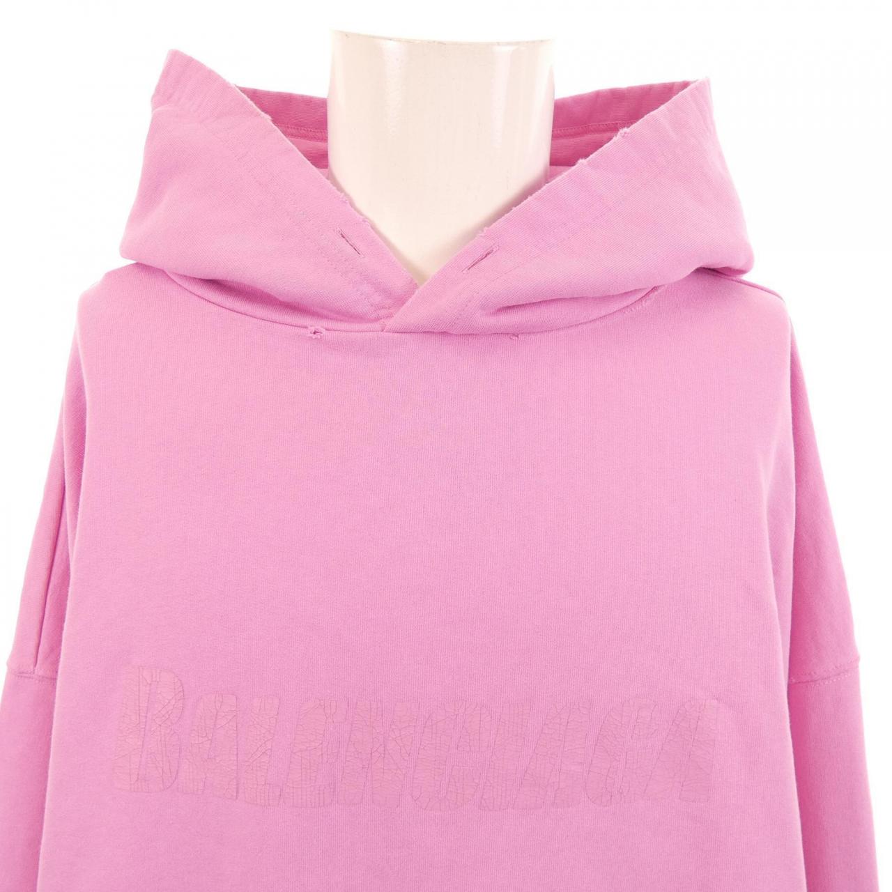 バレンシアガ BALENCIAGA DESTROYED LOGO PRINT HOODIE 729361 TNVL2 UNISEX パーカー