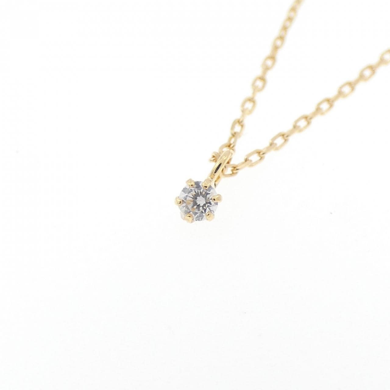 K18YG ダイヤモンド ネックレス 0.02CT