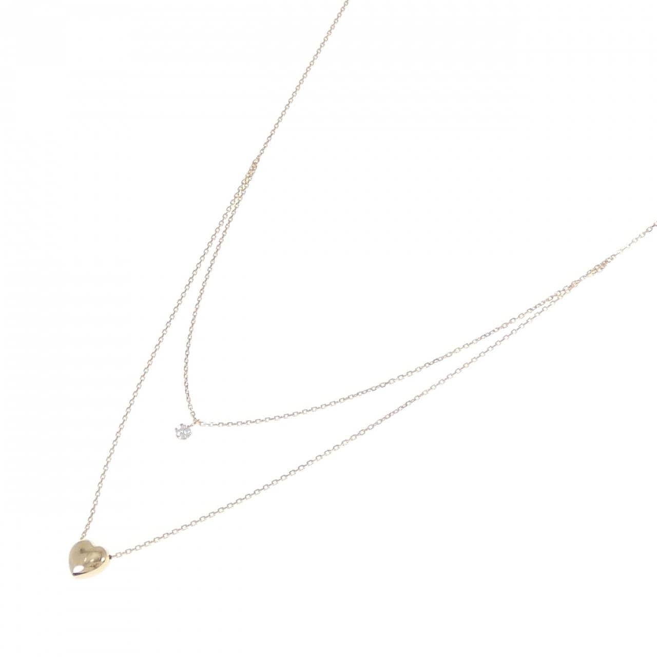 K18YG ダイヤモンド ネックレス 0.06CT