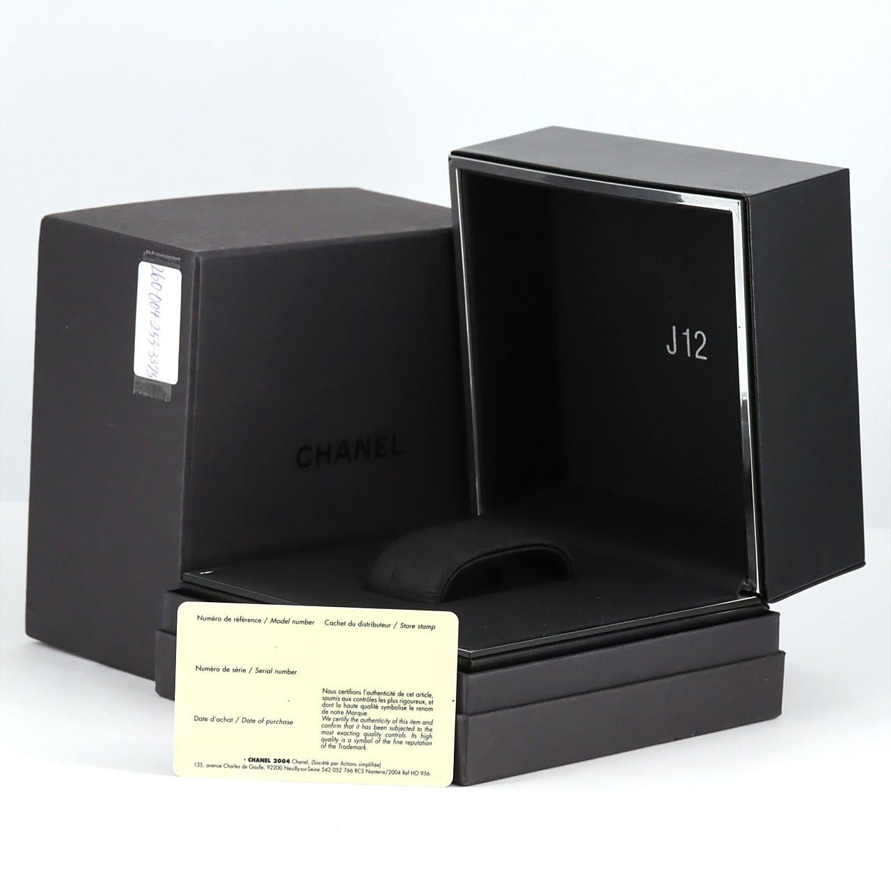 シャネル J12 33mmセラミック･12P H1628 セラミック クォーツ