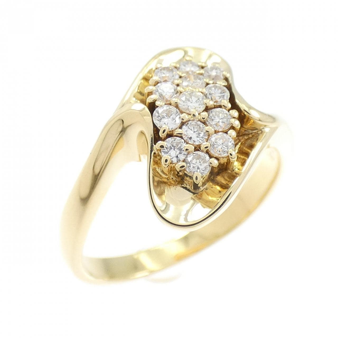 K18YG ダイヤモンド リング 0.27CT