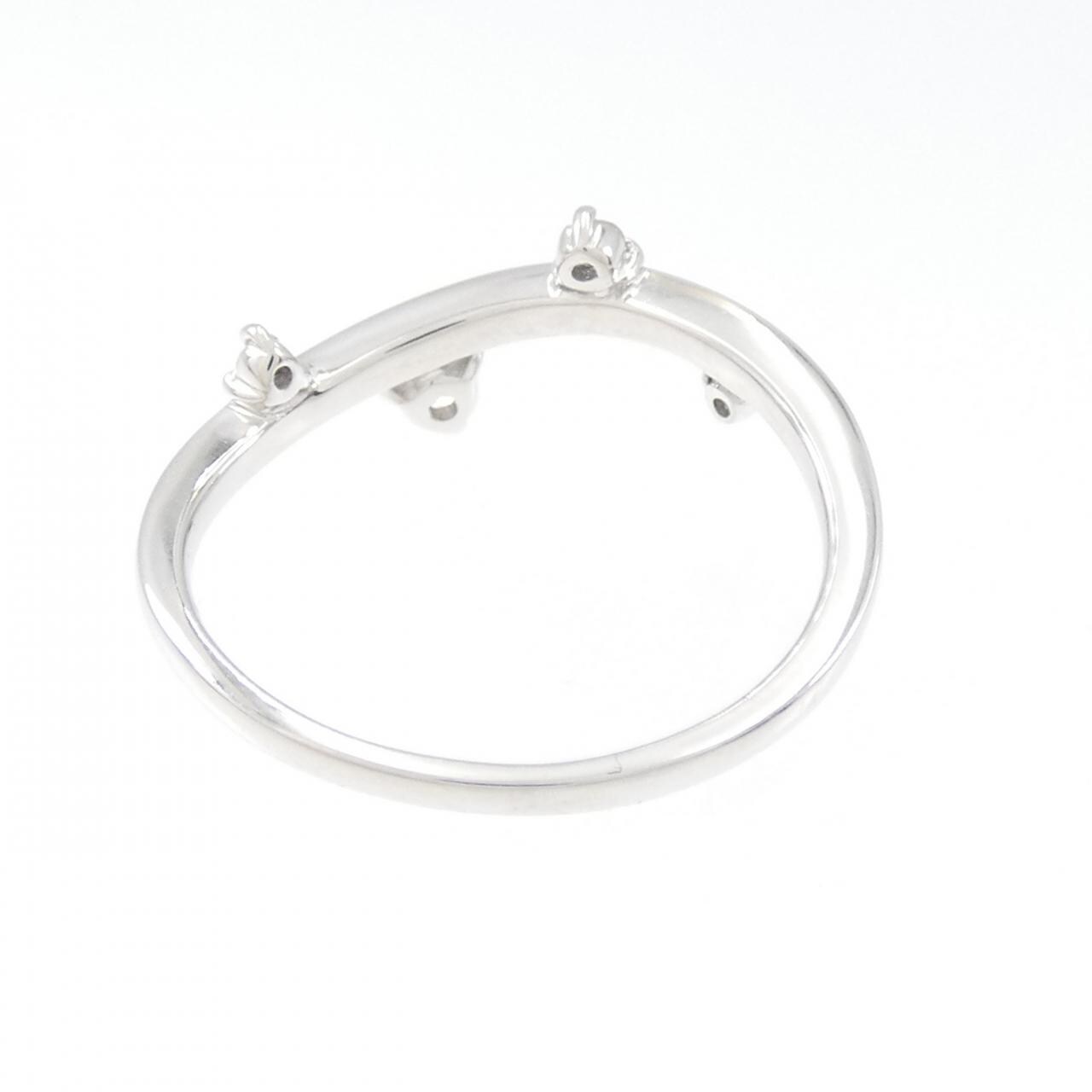 K18WG ダイヤモンド リング 0.09CT