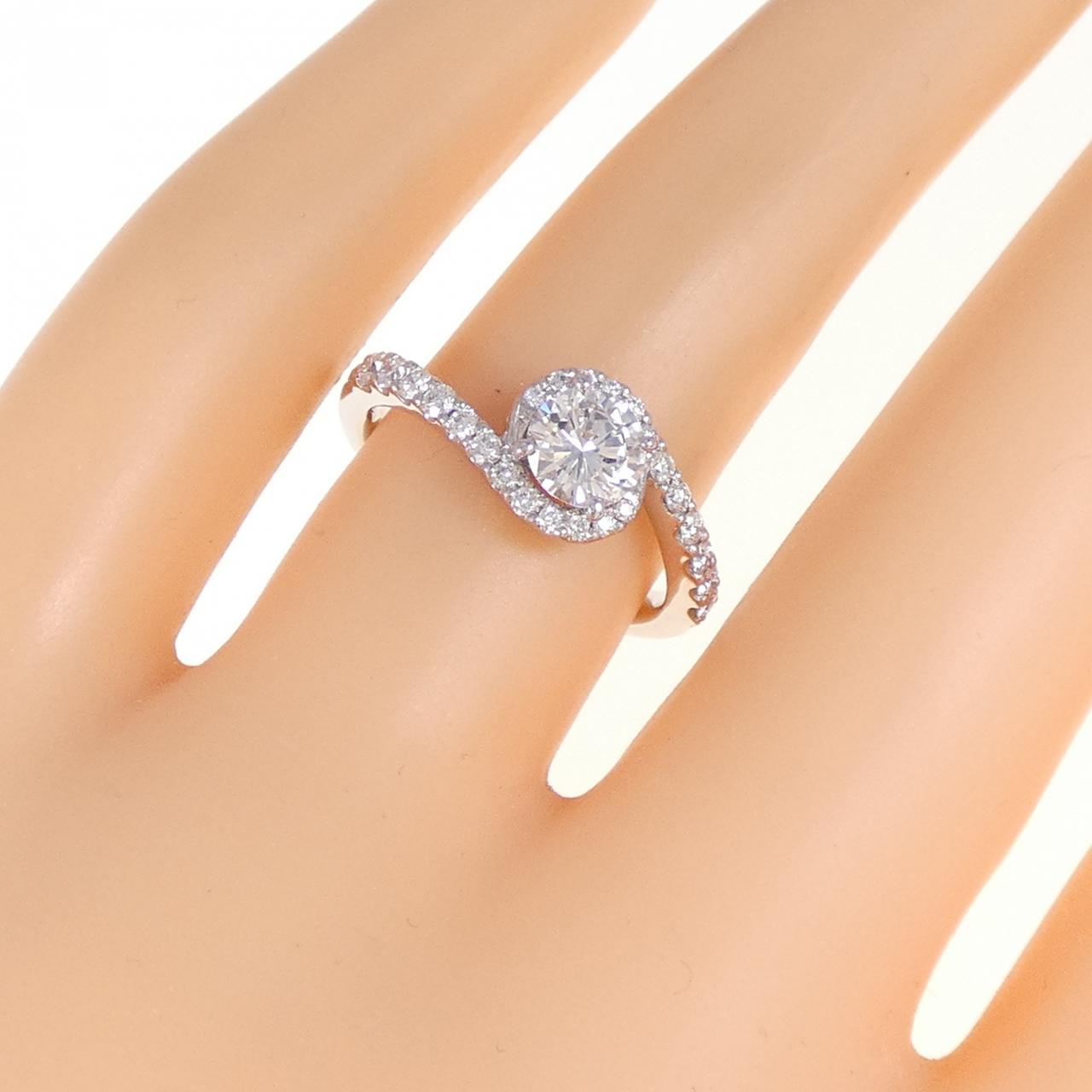 【リメイク】PT900 ダイヤモンド リング 0.520CT D SI1 Good